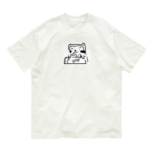 食器洗いくま Organic Cotton T-Shirt