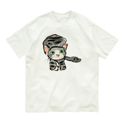 「やまにゃん」 オーガニックコットンTシャツ