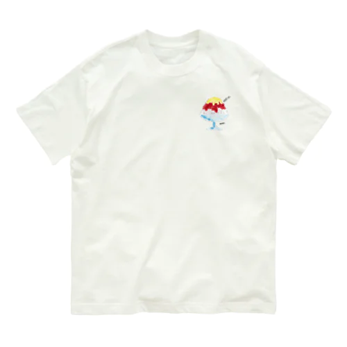 いちご練乳かき氷 Organic Cotton T-Shirt