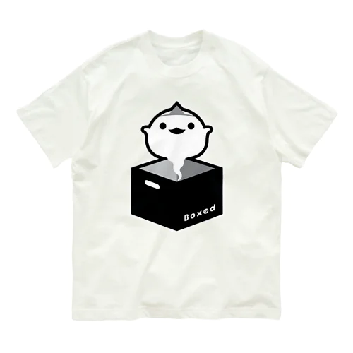 【Boxed * Wabake】白Ver オーガニックコットンTシャツ
