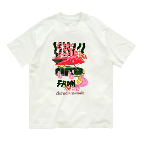 A Green Classical Car オーガニックコットンTシャツ