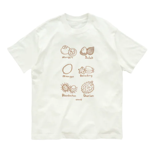 バリのフルーツ Organic Cotton T-Shirt