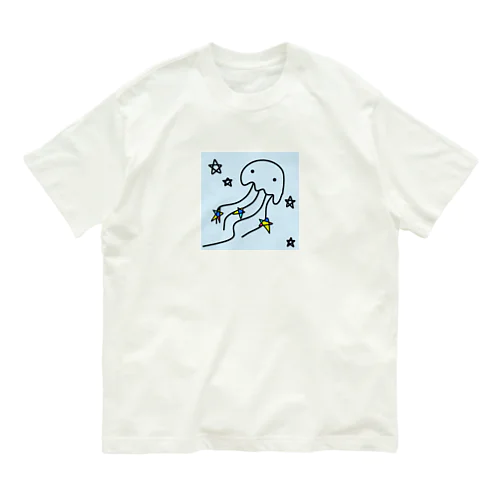 天の川のクラゲ Organic Cotton T-Shirt