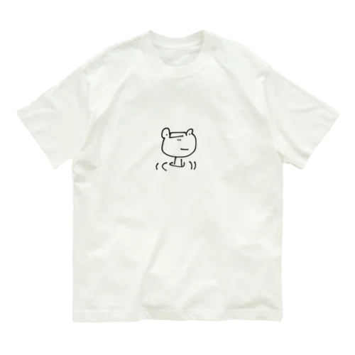 温泉カエル オーガニックコットンTシャツ