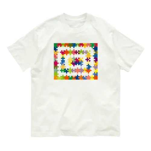 パズル(カラフルなフレーム風) Organic Cotton T-Shirt