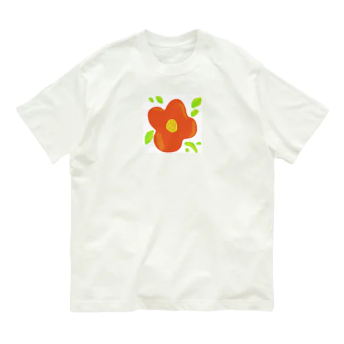 flower オーガニックコットンTシャツ