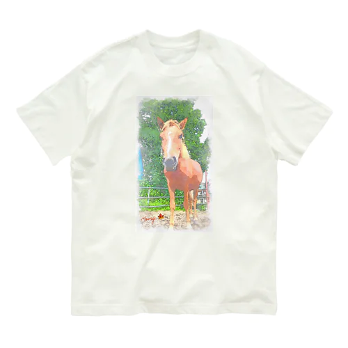 ポニーのもみじさん オーガニックコットンTシャツ