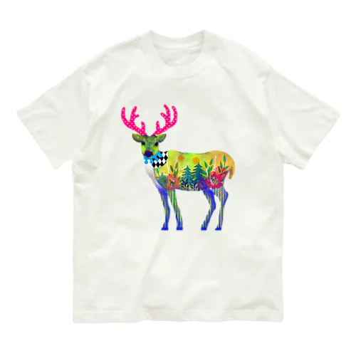 鹿 ピノコ Organic Cotton T-Shirt