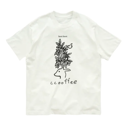 珈琲チェリー鹿 Organic Cotton T-Shirt