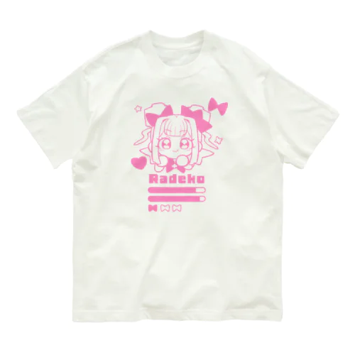 すてーたすラデ子 Organic Cotton T-Shirt