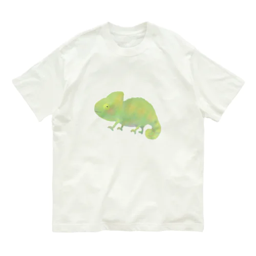 ほわふにゃ￤エボシカメレオン Organic Cotton T-Shirt