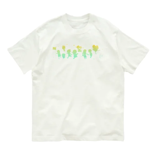 緑髪ちゃんズ グラデーション Organic Cotton T-Shirt