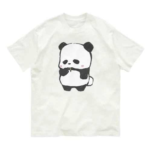 ぱんちゃん(もぐもぐスタイル)大 オーガニックコットンTシャツ