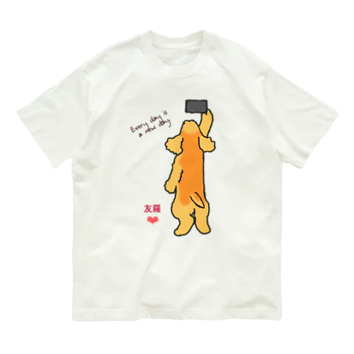 友羅さん自撮り オーガニックコットンTシャツ