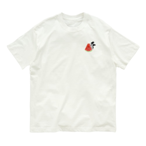 スイカでsummer☆りんちゃん Organic Cotton T-Shirt