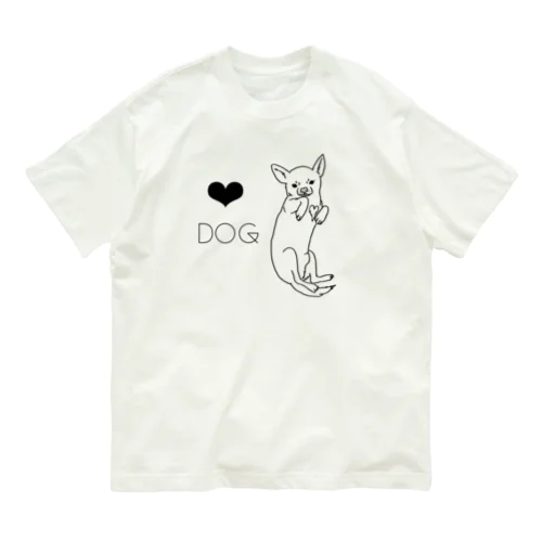 ❤︎Dog オーガニックコットンTシャツ