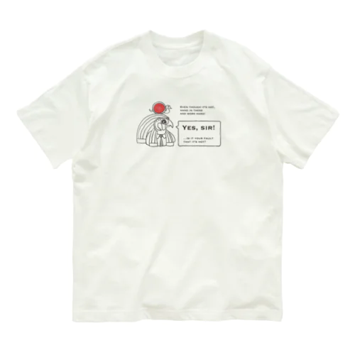 太陽神ラー＊会社員（Kai-shine） バージョン オーガニックコットンTシャツ