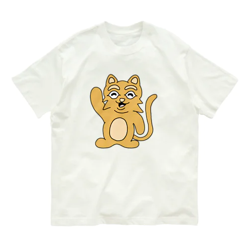 素直な猫のスナネコ オーガニックコットンTシャツ