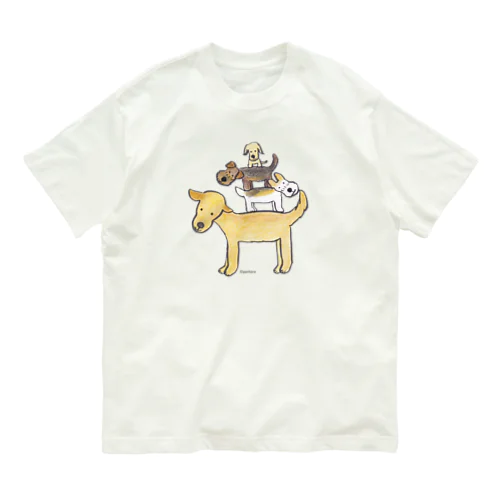 仲良し4人組のトーテムポール Organic Cotton T-Shirt