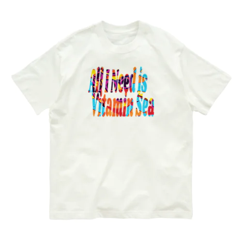 All I Need is Vitamin Sea オーガニックコットンTシャツ