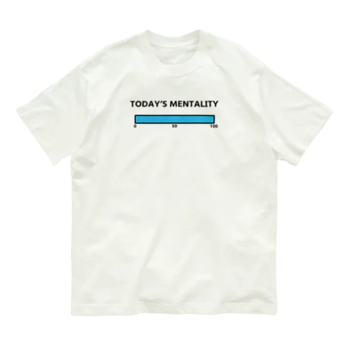 本日の精神状態はこちらです(100%) Organic Cotton T-Shirt