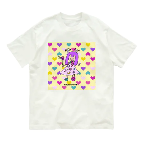 マリィ・ザ・ワールド うさぎ Organic Cotton T-Shirt