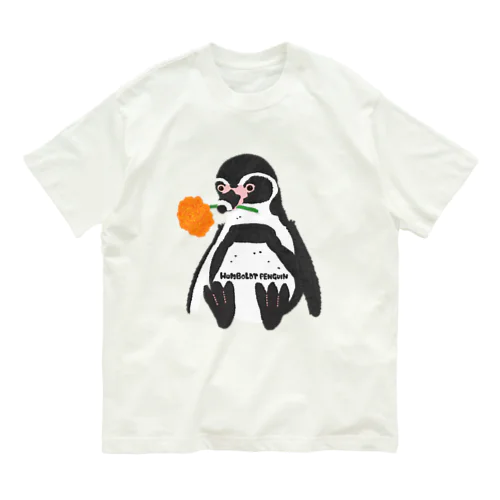 フンボルトペンギンのぬいぐるみ オーガニックコットンTシャツ