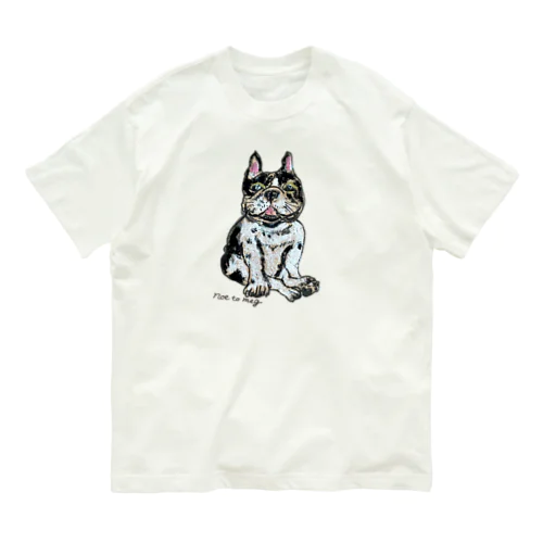 にんまりパイドブヒ オーガニックコットンTシャツ