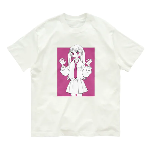 GAOちゃん（ピンク） オーガニックコットンTシャツ