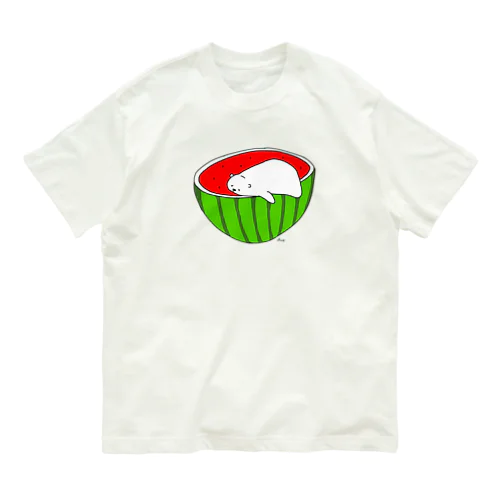 癒しのくまさん　さとしくん Organic Cotton T-Shirt