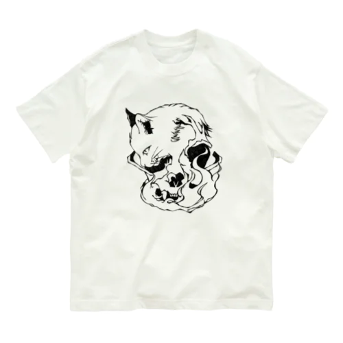 Cats And Skulls オーガニックコットンTシャツ