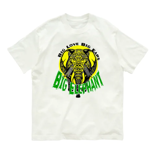 Big Love,Big Ears,Big Elephant オーガニックコットンTシャツ