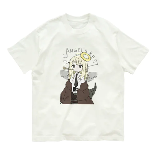 サボりロボ天使 オーガニックコットンTシャツ