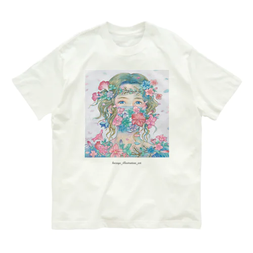 お花が守りマスク Organic Cotton T-Shirt