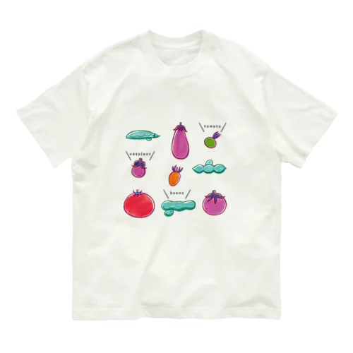 夏野菜さん オーガニックコットンTシャツ