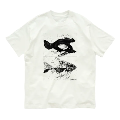 thinking about fish 1 オーガニックコットンTシャツ