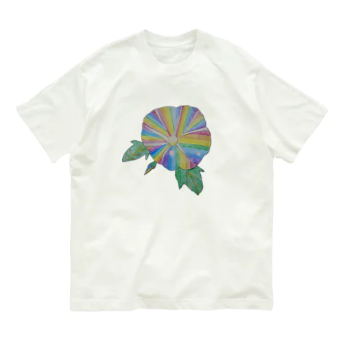 虹色の朝顔 Organic Cotton T-Shirt