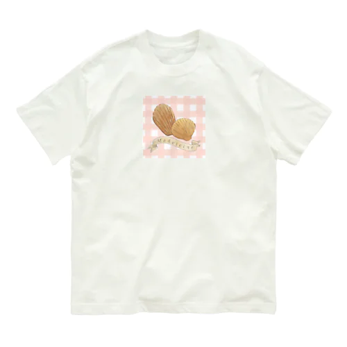 マドレーヌ　ピンクギンガムチェック Organic Cotton T-Shirt