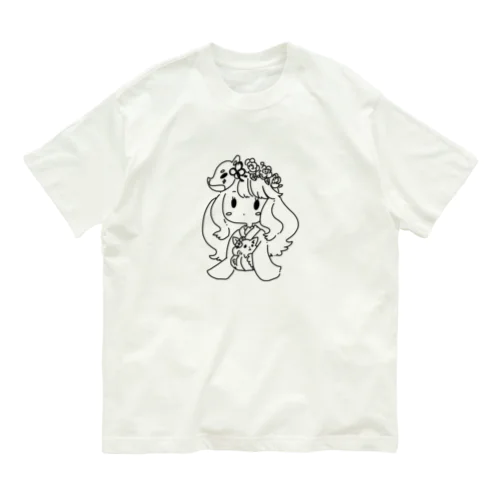 ５００人記念グッズ　シンプルver オーガニックコットンTシャツ