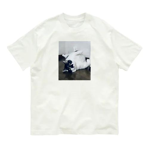 寝起きのニャンコ先生 Organic Cotton T-Shirt