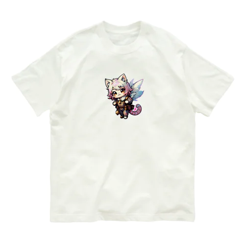 PinkCat オーガニックコットンTシャツ