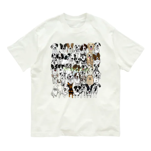 Waiting dogs  オーガニックコットンTシャツ