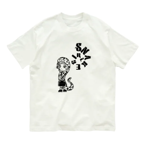 SNAKEGIRL オーガニックコットンTシャツ