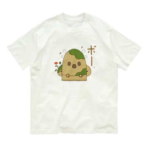 ボーッとするハニワ Organic Cotton T-Shirt