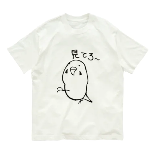 考えるインコ オーガニックコットンTシャツ