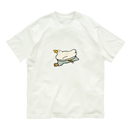 すいすいアヒル（カラー） Organic Cotton T-Shirt