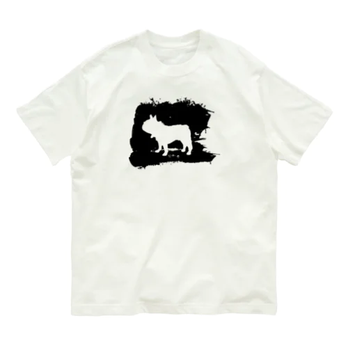 墨絵のフレンチブルドッグ Organic Cotton T-Shirt