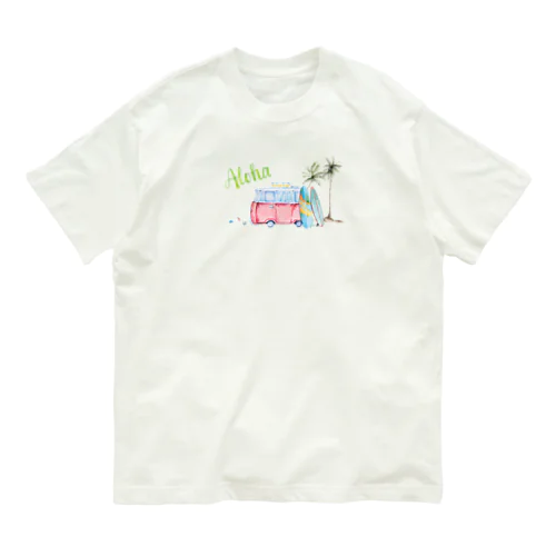 夏の海～サーフィン Organic Cotton T-Shirt