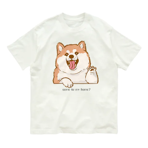 しば犬アップくん Organic Cotton T-Shirt