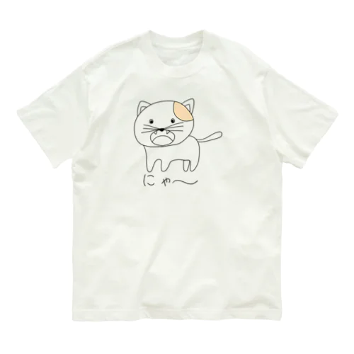 ねこのぽち オーガニックコットンTシャツ